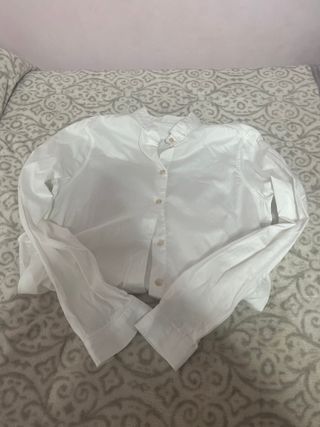 Blusa blanca manga larga