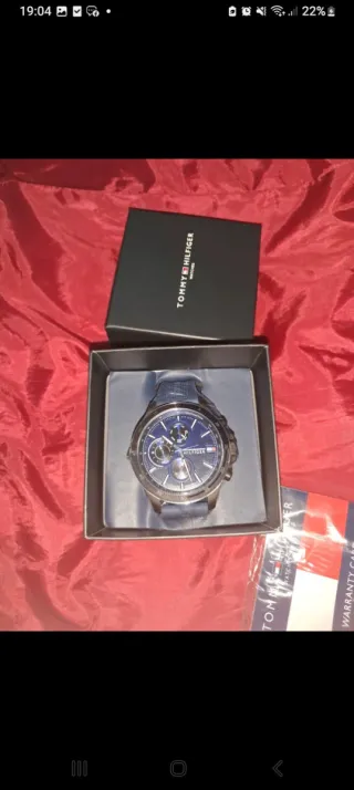 Reloj Tommy Hilfiger Azul y Plateado