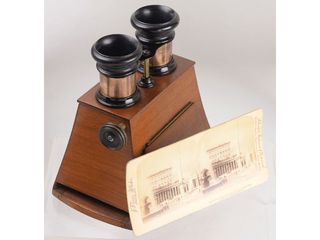 visor estereoscópico (c1890-1920s) _ estereoscopio