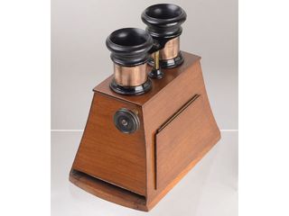 visor estereoscópico (c1890-1920s) _ estereoscopio