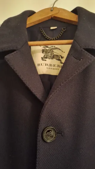 Abrigo Burberry Azul Marino T50
