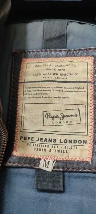Chaqueta Cuero Pepe Jeans Marrón