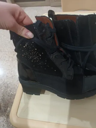 Botines Hispanitas Negros Vestir Mujer