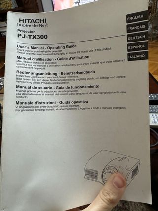 Proyector Hitachi PJ TX300 Negro/Gris