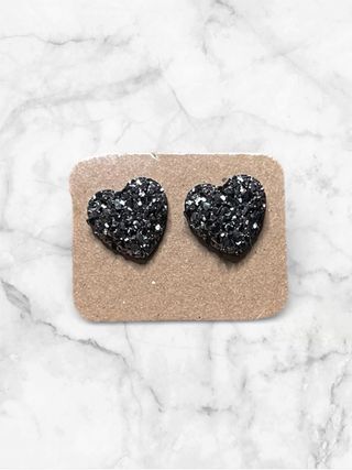 Pendientes y anillo corazón San Valentín