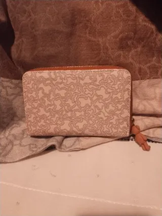 Cartera Tous beige y Marrón