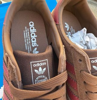 Adidas Gazelle Mujer Marrón/Rojo