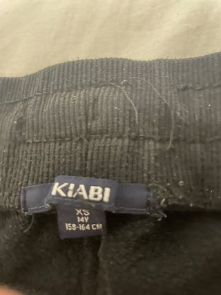 Pantalón chándal Kiabi negro/azul T.XS