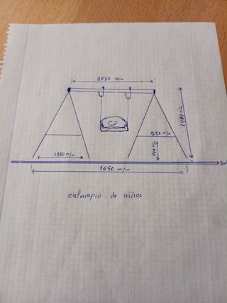 Columpio infantil para exterior/interior