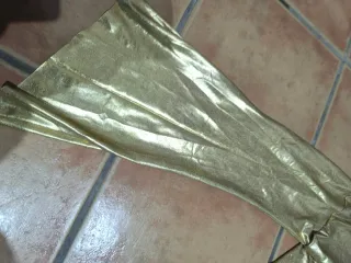 Traje dorado carnaval