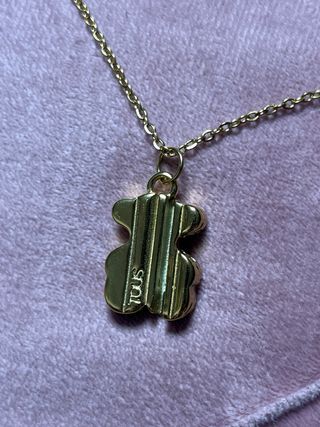 Collar Oso Dorado acero inoxidable