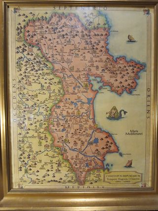 Antiguo mapa del alt emporda