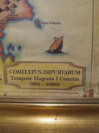 Antiguo mapa del alt emporda