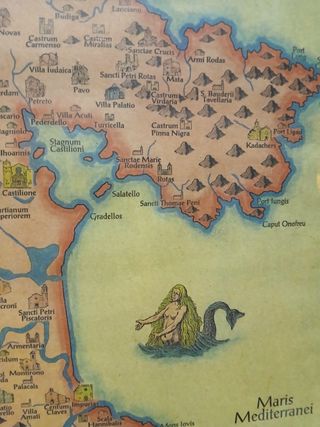 Antiguo mapa del alt emporda