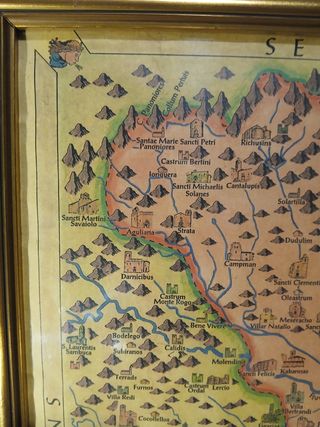 Antiguo mapa del alt emporda