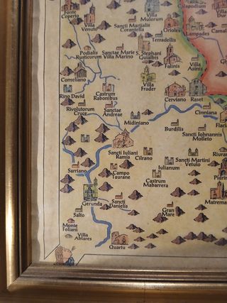 Antiguo mapa del alt emporda