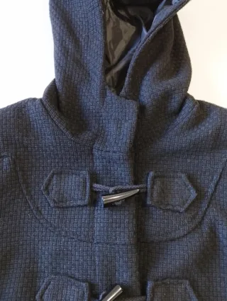 Trenca Lana Zara Mujer Negra