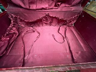 Lujosa Maleta antigua piel cocodrilo años 40