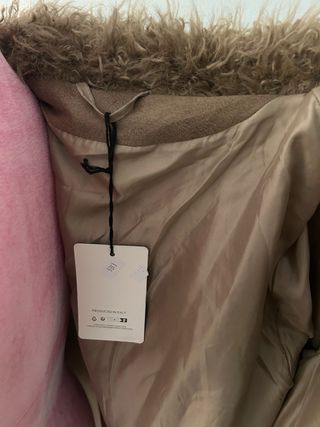 Chaquetón pelo sintético mujer