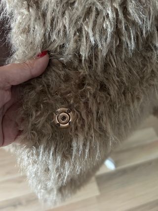 Chaquetón pelo sintético mujer