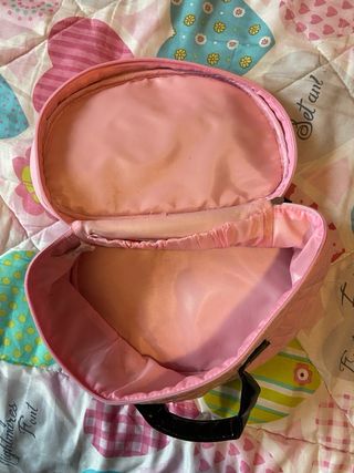 Neceser grande rosa acolchado