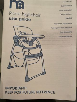 Trona para bebé con funda de ositos