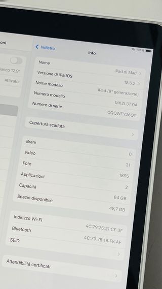 Ipad 9th Generazione