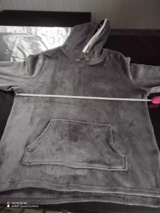 Sudadera peluche gris 2XL