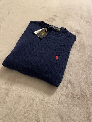 Maglione Polo Ralph Lauren Uomo Cotone Blu