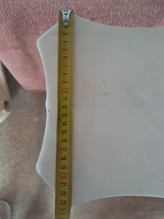 Consola de 2 Columnas de yeso más cristal