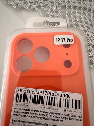 Funda iPhone 15 Pro Naranja Nueva