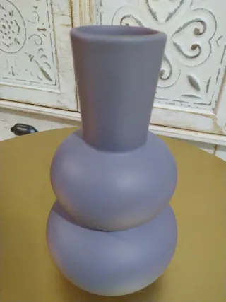 Jarrón pequeño de gres lila H. D Collection