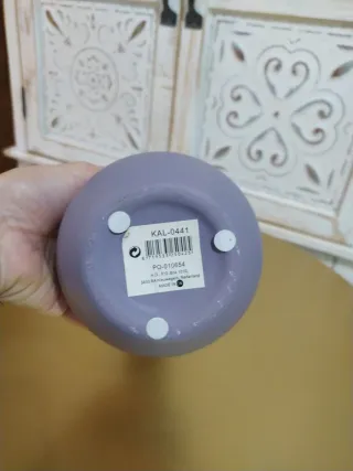 Jarrón pequeño de gres lila H. D Collection