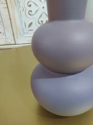 Jarrón pequeño de gres lila H. D Collection