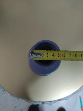 Jarrón pequeño de gres lila H. D Collection