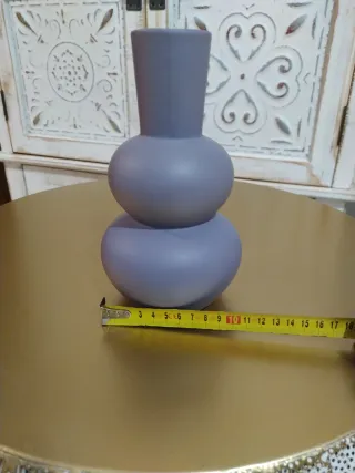 Jarrón pequeño de gres lila H. D Collection