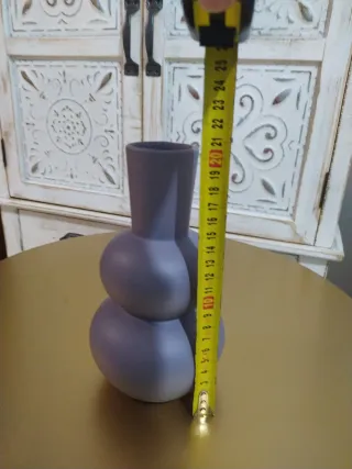 Jarrón pequeño de gres lila H. D Collection