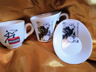 Tazzine caffè pubblicitarie, set 16 pezzi