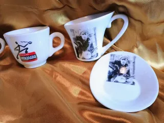 Tazzine caffè pubblicitarie, set 16 pezzi