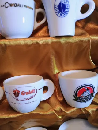 Tazzine caffè pubblicitarie, set 16 pezzi