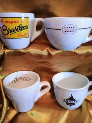 Tazzine caffè pubblicitarie, set 16 pezzi