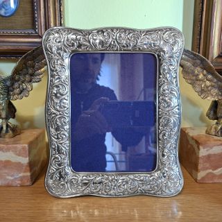 Cornice Portafoto Argento 925 anni 80 x foto 13x18