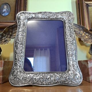 Cornice Portafoto Argento 925 anni 80 x foto 13x18