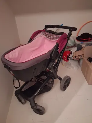 Carro de bebé marca raider con capazo,cuco y silla