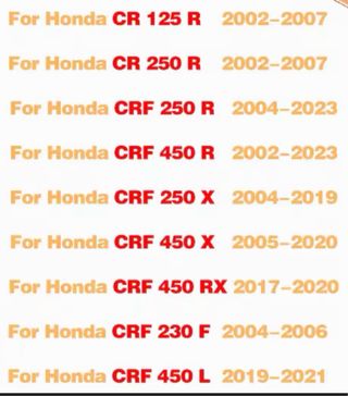 Pastillas Freno Traseras Honda CRF, CR, XR, CRFX