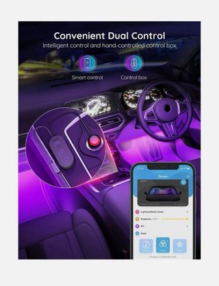 Luces LED Govee Inteligentes Coche RGB App