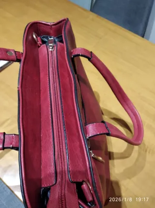 Bolso de mano mujer rojo