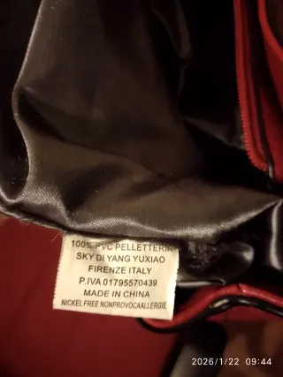 Bolso de mano mujer rojo