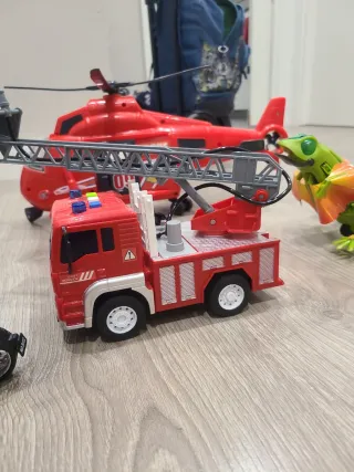Lote Juguetes Niño: Coche, Helicóptero, dinosaurio