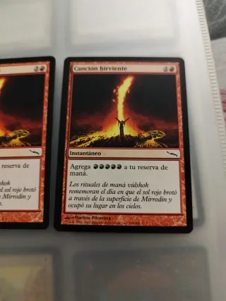 Canción hirviente x3 Magic The Gathering